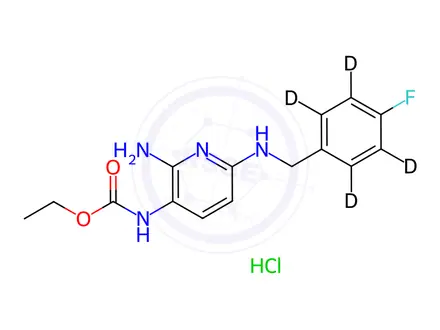 Chemical structure of Flupirtine-d4 Hydrochloride