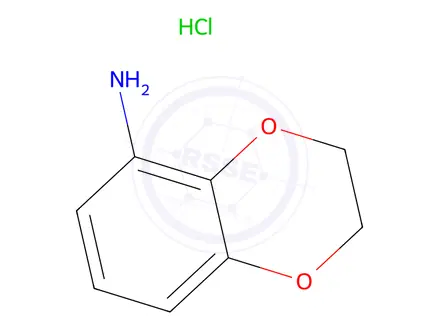 Chemical structure of 2,3-dihydro-1,4-benzodioxin-5-amine hydrochloride