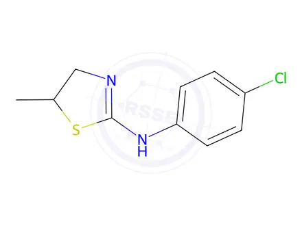 Chemical structure of N-(4-Chlorophenyl)-5-methyl-4,5-dihydro-1,3-thiazol-2-amine