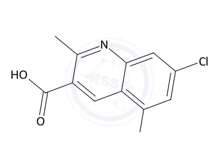 Chemical structure of 5,7-Dichloro-2-methylquinoline-3-carboxylic acid