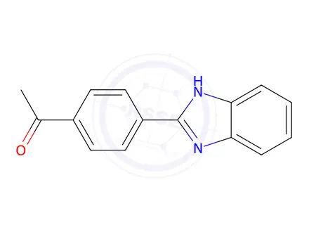Chemical structure of 1-(4-(1H-Benzo[d]imidazol-2-yl)phenyl)ethanone