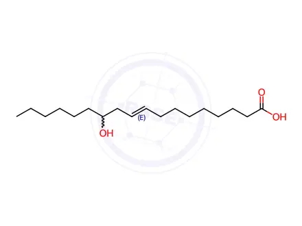 Chemical structure of Ricinelaidic acid(C18:1T)