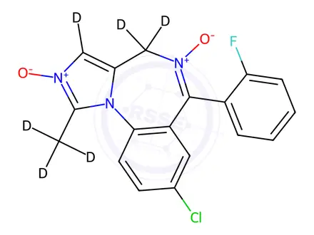 Chemical structure of Midazolam 2,5-Dioxide-d6