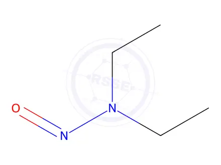 Chemical structure of N,N-diethylnitrous amide