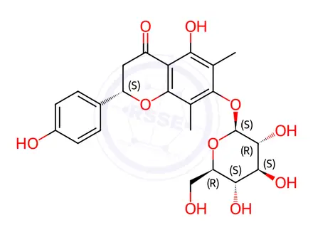 Chemical structure of Farrerol 7-O-glucoside
