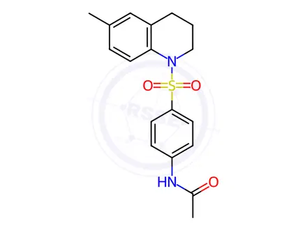 Chemical structure of N-{4-[(6-methyl-1,2,3,4-tetrahydroquinolin-1-yl)sulfonyl]phenyl}acetamide