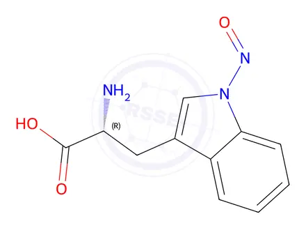 Chemical structure of 1-Nitroso-D-tryptophan