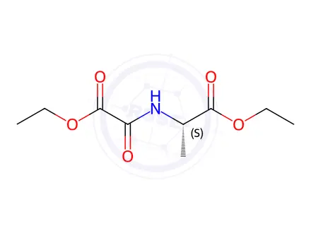 Chemical structure of N-Ethoxyoxoacetyl-L-alanine ethyl ester