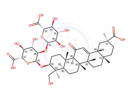 Chemical structure of Glycyrrhizic Acid Impurity 1 Monomer (Ammonium Glycyrrhizate EP Impurity A Monomer)