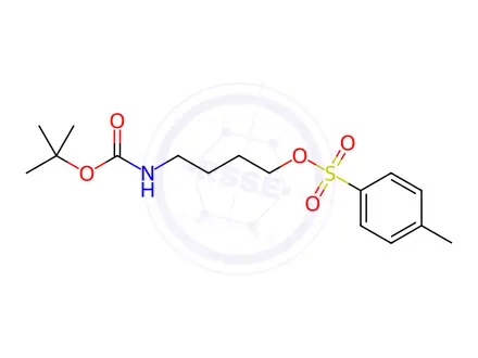 Chemical structure of 4-((tert-butoxycarbonyl)amino)butyl 4-methylbenzenesulfonate