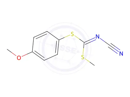 Chemical structure of (4-METHOXYPHENYL) METHYL CYANOCARBONIMIDODITHIOATE