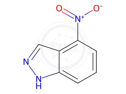 Chemical structure of 4-Nitro-1H-indazole