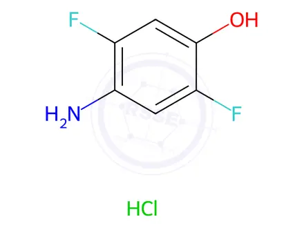 Chemical structure of 4-Amino-2,5-difluorophenol Hydrochloride