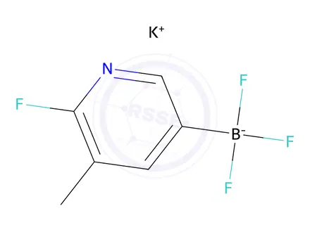 Chemical structure of Potassium trifluoro(6-fluoro-5-methylpyridin-3-yl)borate