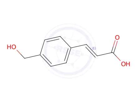 Chemical structure of 3-(4-(Hydroxymethyl)phenyl)acrylic acid