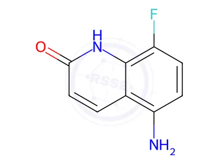 Chemical structure of 5-Amino-8-fluoroquinolin-2(1H)-one