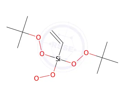 Chemical structure of Vinyltris(tert-butylperoxy)silane