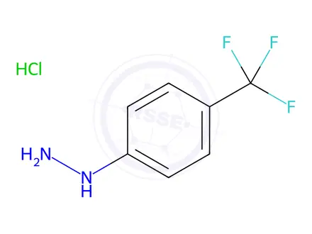 Chemical structure of 4-(Trifluoromethyl)phenylhydrazine Hydrochloride