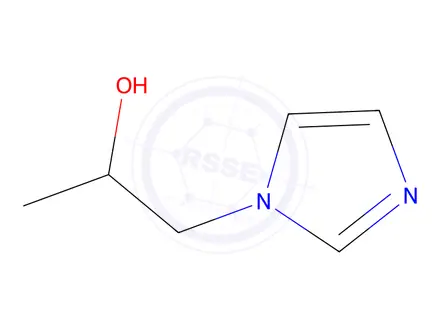 Chemical structure of formic acid, compound with alpha-methyl-1H-imidazole-1-ethanol (1:1)