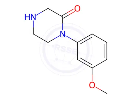 Chemical structure of 1-(3-Methoxyphenyl)piperazin-2-one