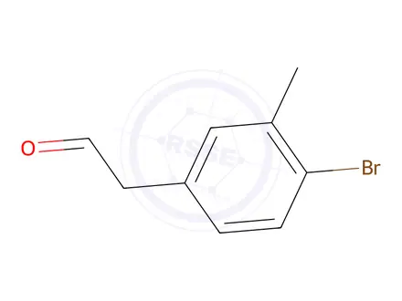 Chemical structure of 2-(4-Bromo-3-methylphenyl)acetaldehyde