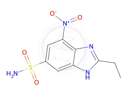 Chemical structure of 2-Ethyl-7-nitro-1H-benzimidazole-5-sulfonamide