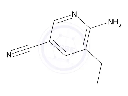 Chemical structure of 6-Amino-5-ethylnicotinonitrile
