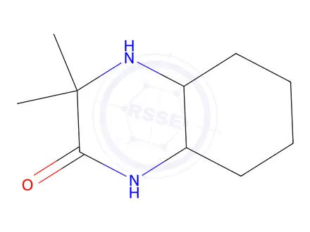 Chemical structure of 3,3-dimethyloctahydroquinoxalin-2(1H)-one