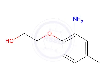 Chemical structure of Ethanol, 2-(2-aMino-4-Methylphenoxy)-