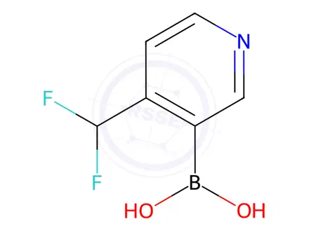 Chemical structure of (4-(Difluoromethyl)pyridin-3-yl)boronic acid