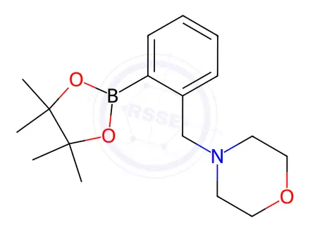 Chemical structure of 2-(Morpholinomethyl)phenylboronic acid, pinacol ester
