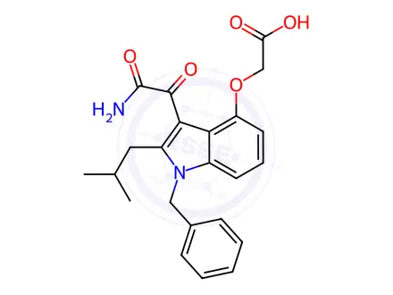Chemical structure of Varespladib Impurity 8