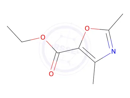 Chemical structure of ethyl 2,4-dimethyloxazole-5-carboxylate