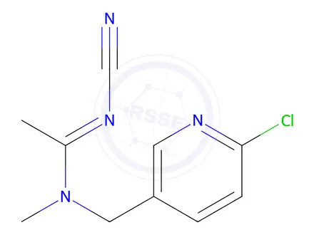 Chemical structure of Acetamiprid