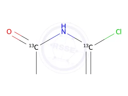 Chemical structure of 3,5,6-Trichloro-2-pyridinol-13C5