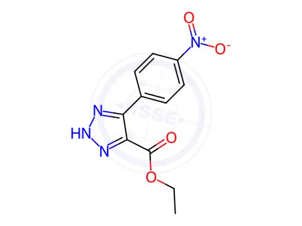 Chemical structure of 5-(4-Nitrophenyl)-1H-1,2,3-triazole-4-carboxylic acid ethyl ester