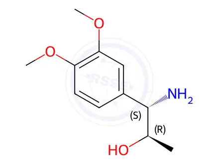 Chemical structure of (1S,2R)-1-AMINO-1-(3,4-DIMETHOXYPHENYL)PROPAN-2-OL