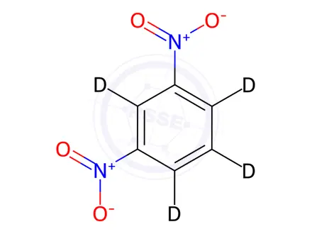 Chemical structure of 1,3-Dinitrobenzene-d4