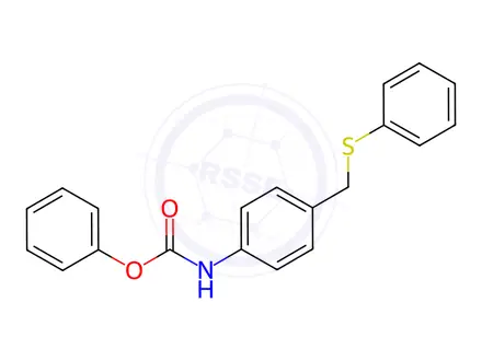 Chemical structure of Phenyl N-{4-[(phenylsulfanyl)methyl]phenyl}carbamate