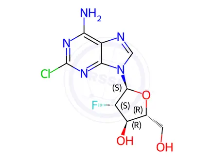 Chemical structure of Clofarabine Alpha Anomer Impurity