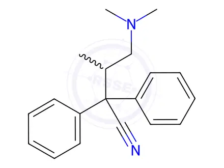 Chemical structure of Iso Methadone Nitrile