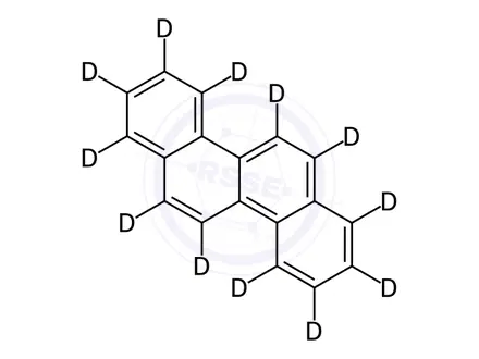 Chemical structure of Chrysene-d12