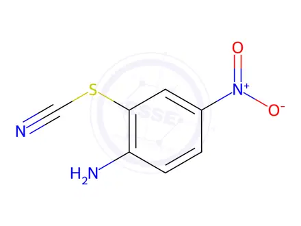 Chemical structure of 4-Nitro-2-thiocyano-aniline