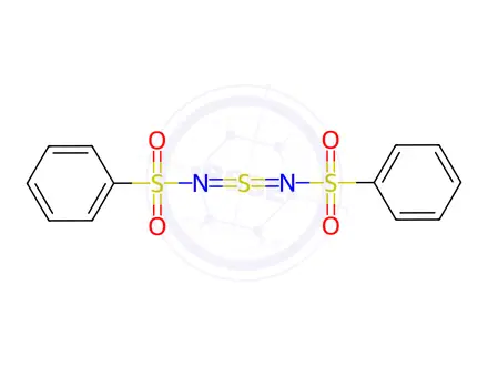 Chemical structure of Bis(phenylsulfonyl)sulfur dimide