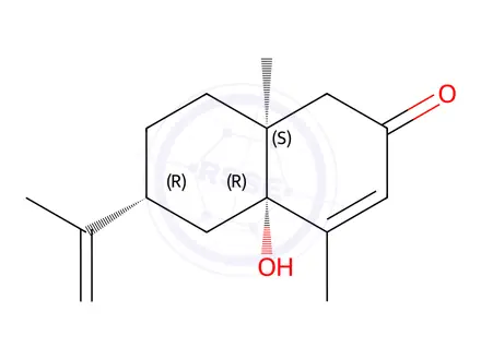 Chemical structure of β-Rotunol