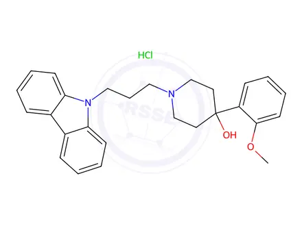 Chemical structure of 1-(3-(9H-Carbazol-9-yl)propyl)-4-(2-methoxyphenyl)piperidin-4-ol