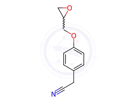 Chemical structure of Atenolol Impurity 10(Cyano Epoxide)