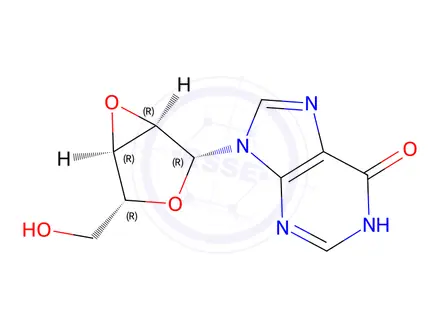 Chemical structure of 2’,3’-anhydroinosine