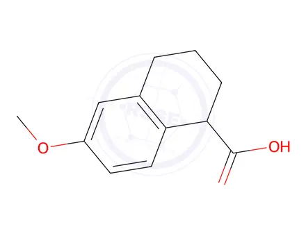 Chemical structure of 6-methoxy-1,2,3,4-tetrahydronaphthalene-1-carboxylic Acid