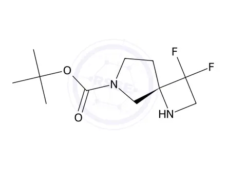 Chemical structure of (S)-tert-Butyl 3,3-difluoro-1,6-diazaspiro[3.4]octane-6-carboxylate
